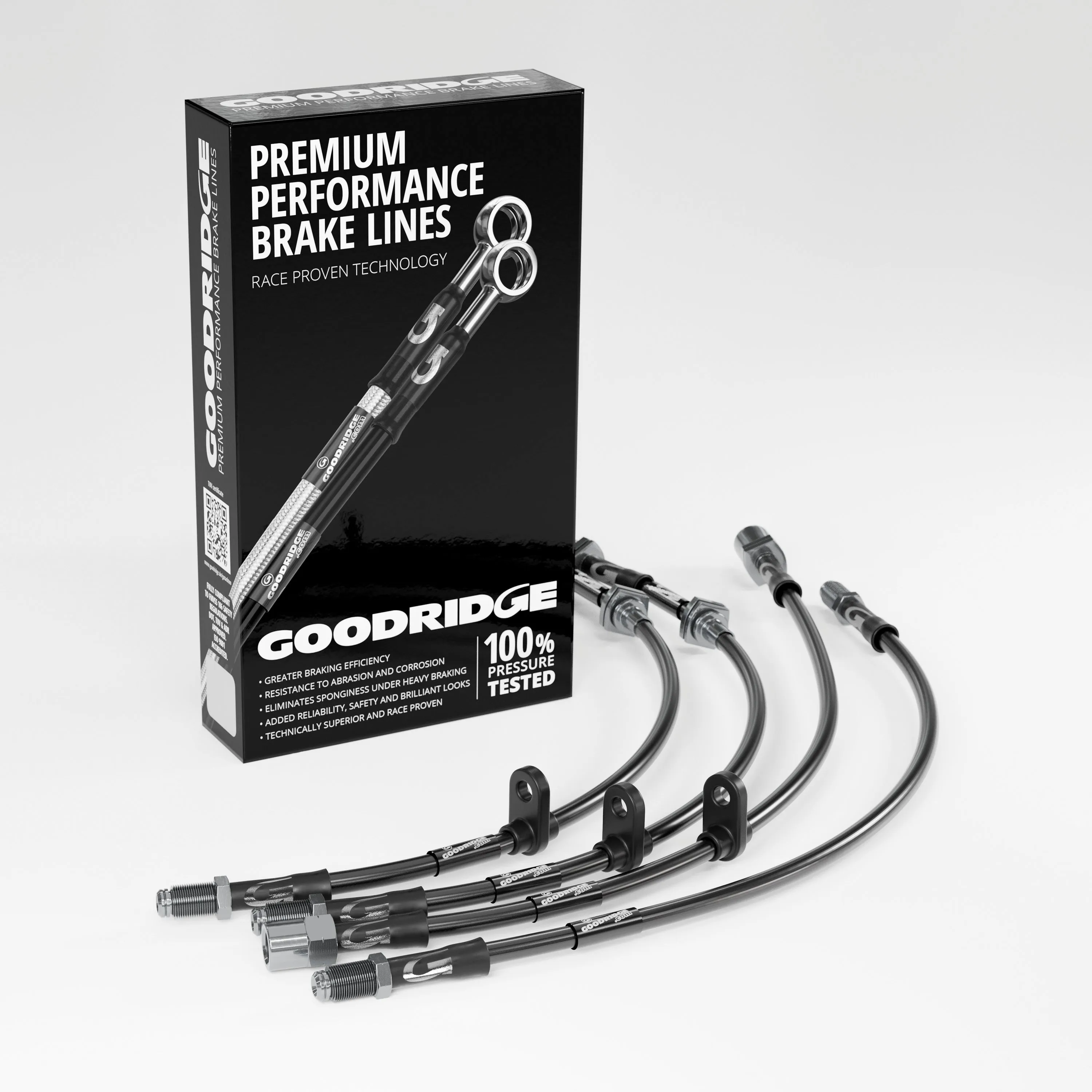 BRAKE HOSE KIT FOR MINI R57 CONVERTIBLE COOPER S 1.6 2009-2015