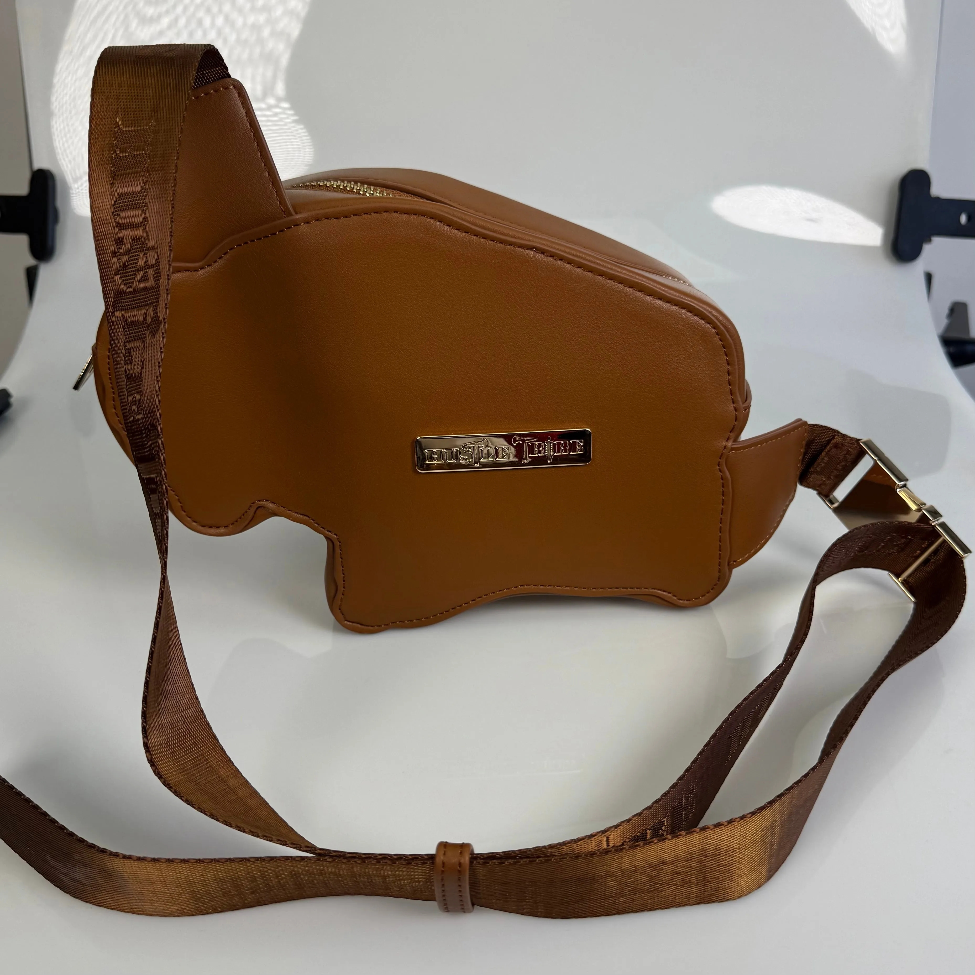 Brown Signature Buffalo Cross-body Bag