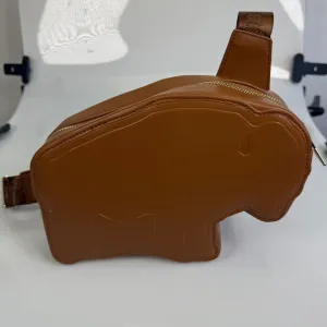 Brown Signature Buffalo Cross-body Bag