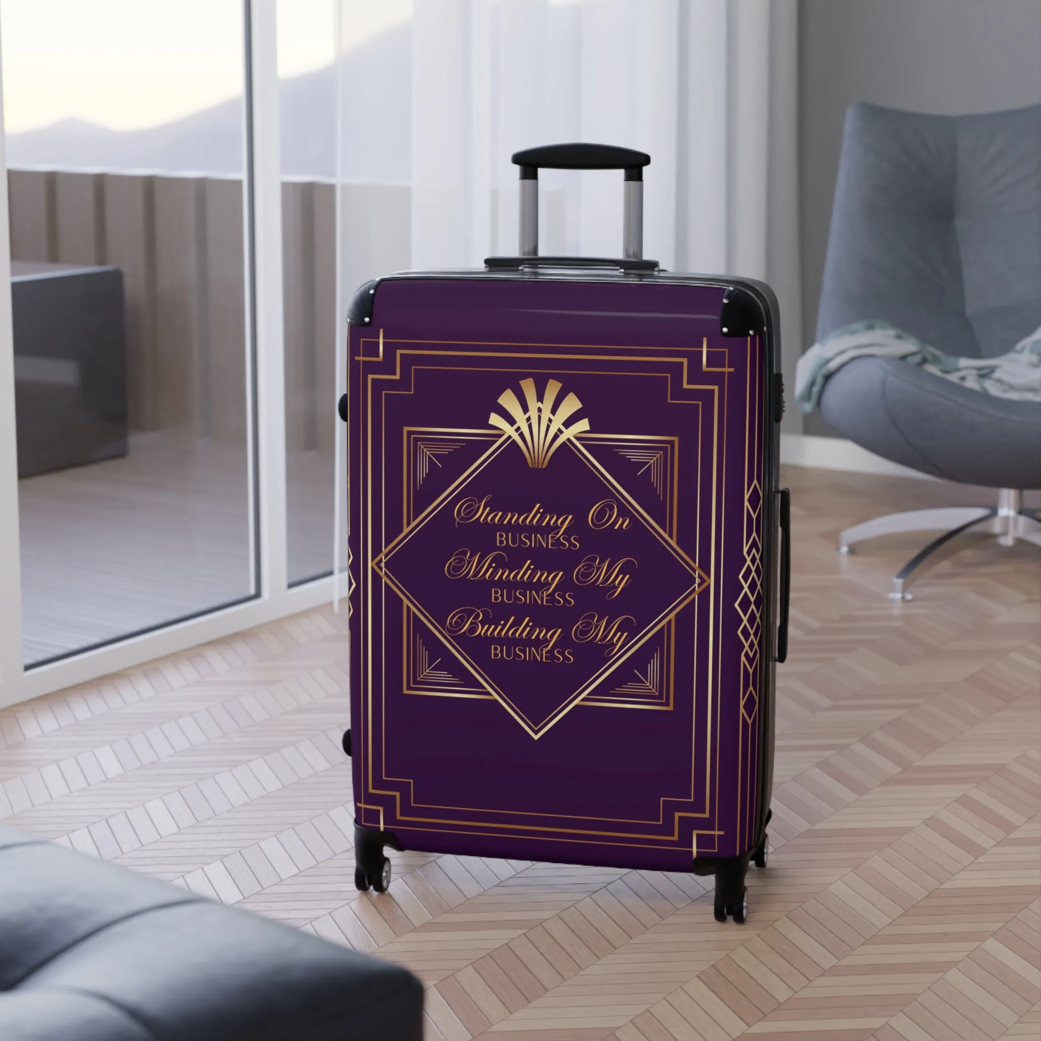 Business 2 (Purple) Suitcase