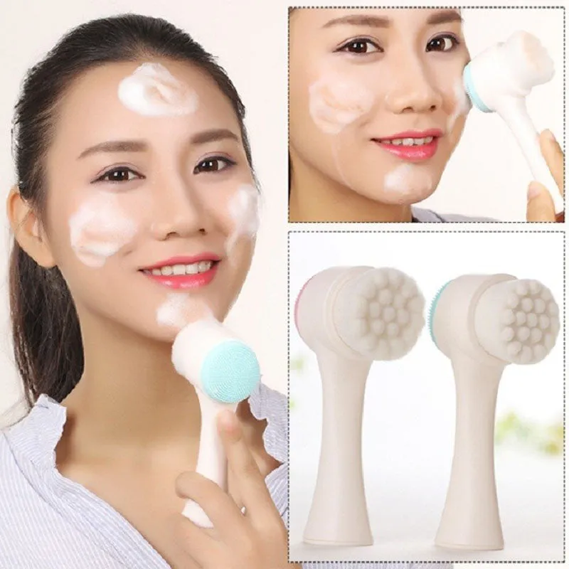 Cọ Rửa Mặt Hai Đầu Youberry Face Wash 3D Brush