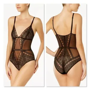 Calvin Klein CK Black Excite Mesh Teddy Bodysuit - size Medium