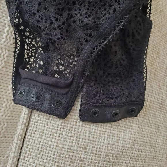 Calvin Klein CK Black Excite Mesh Teddy Bodysuit - size Medium