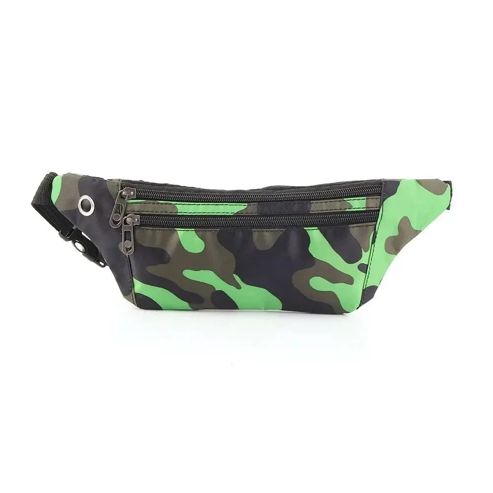 Camouflage Fanny Pack Travel Sport Bum Bag Money Waist Belt Pouch Ladies Casual Waterproof Chest Pack Kids Boys Girls New