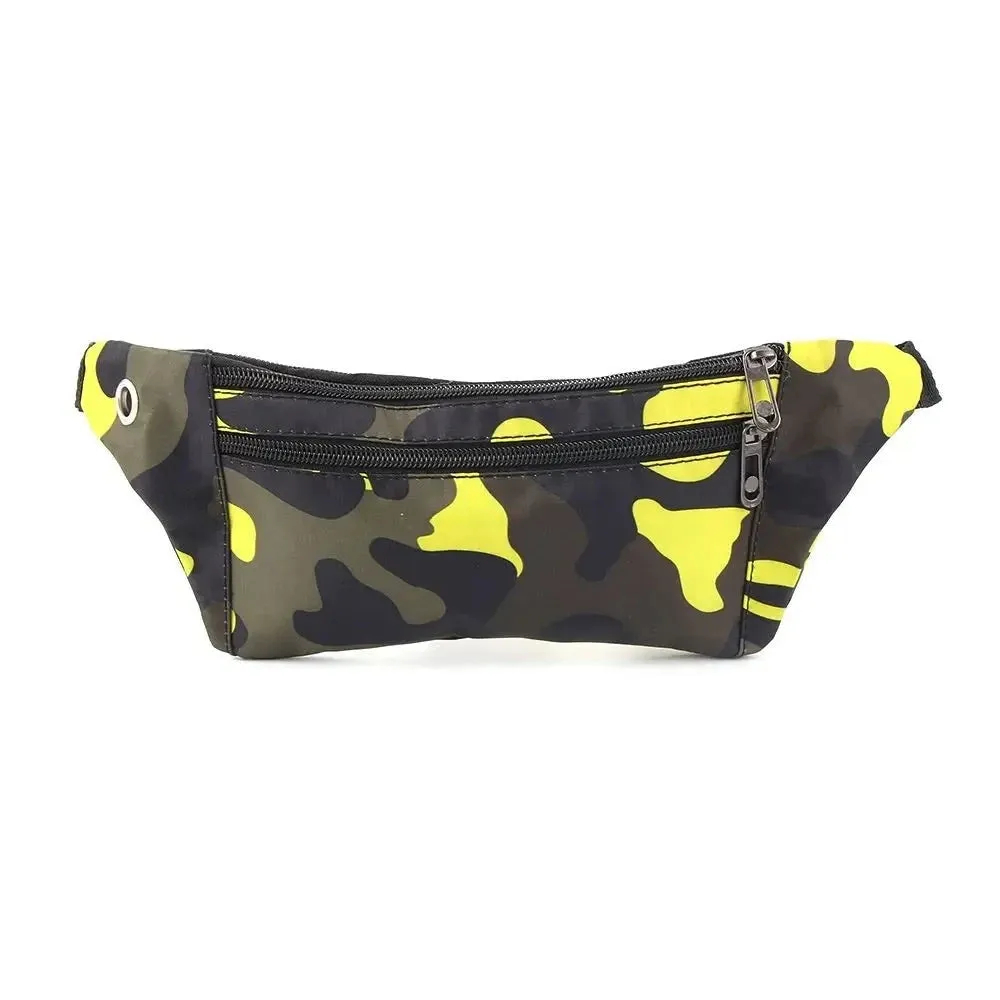 Camouflage Fanny Pack Travel Sport Bum Bag Money Waist Belt Pouch Ladies Casual Waterproof Chest Pack Kids Boys Girls New