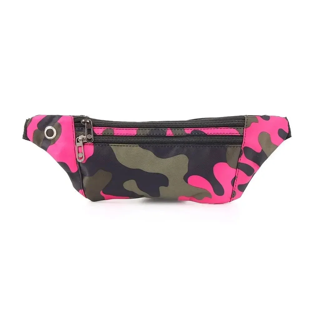 Camouflage Fanny Pack Travel Sport Bum Bag Money Waist Belt Pouch Ladies Casual Waterproof Chest Pack Kids Boys Girls New