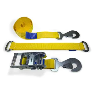 Car Transporter Wheel Straps - Snaphooks & Steel Eye Diverter