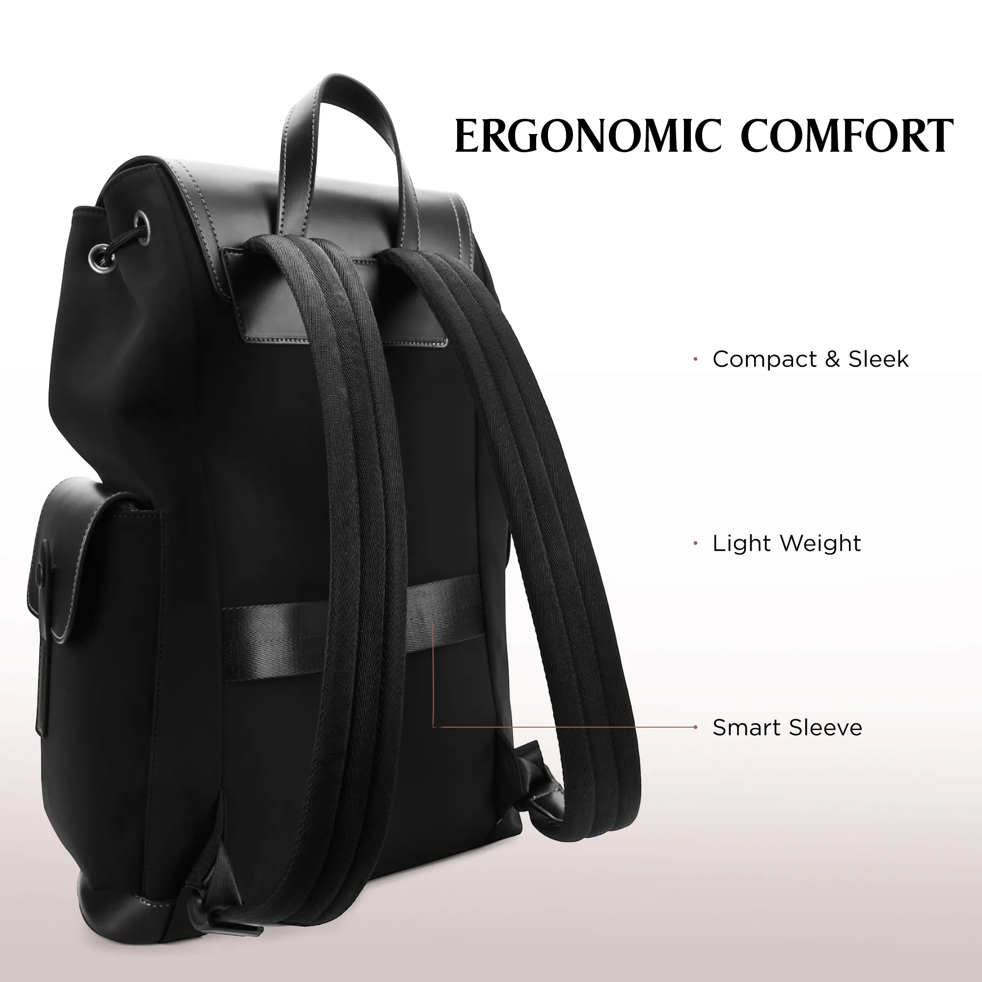 CARLTON SIGNATURE LAPTOP BACKPACK BLACK