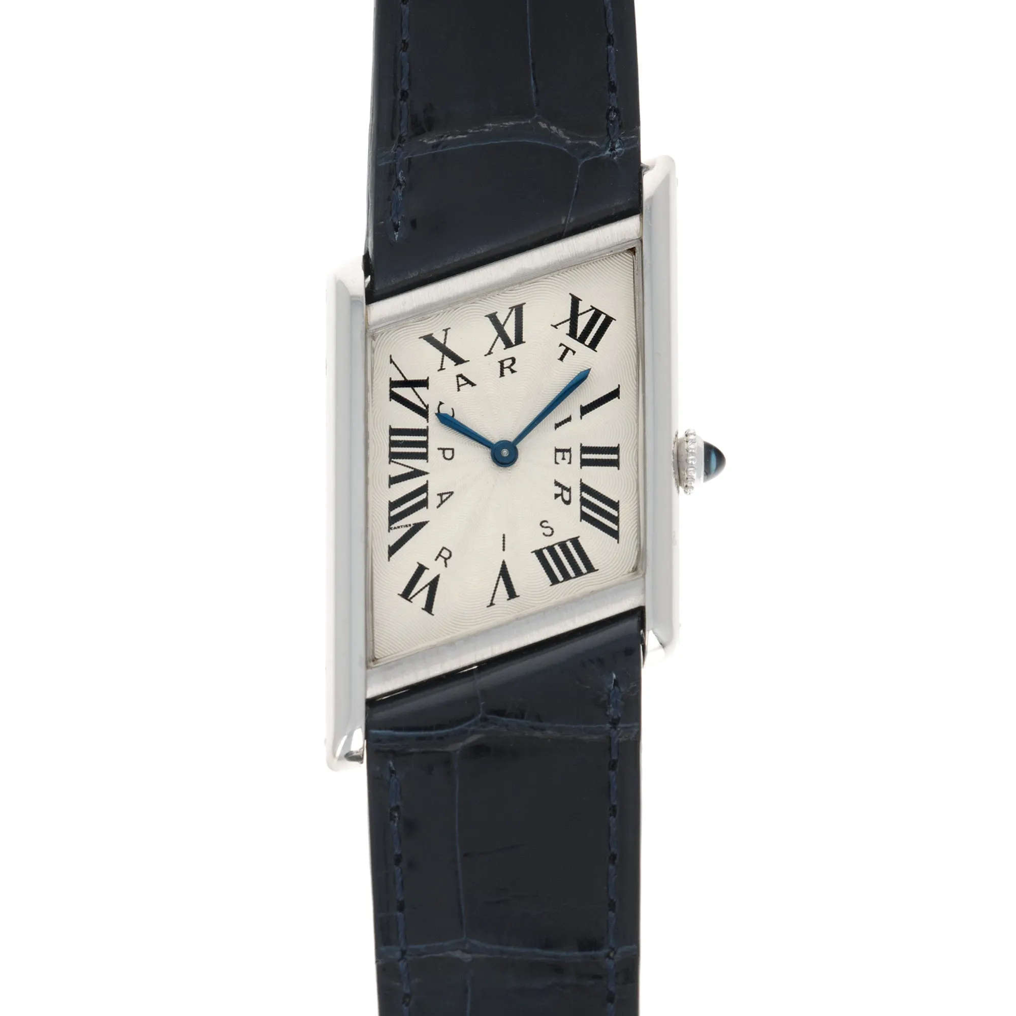 Cartier Platinum Asymmetrical Tank Watch, Piece Unique