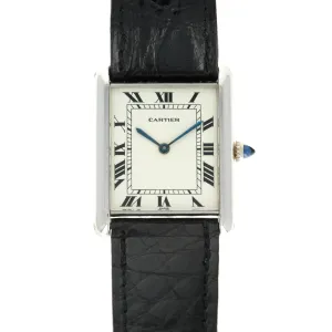 Cartier White Gold Jumbo Tank Automatic Watch
