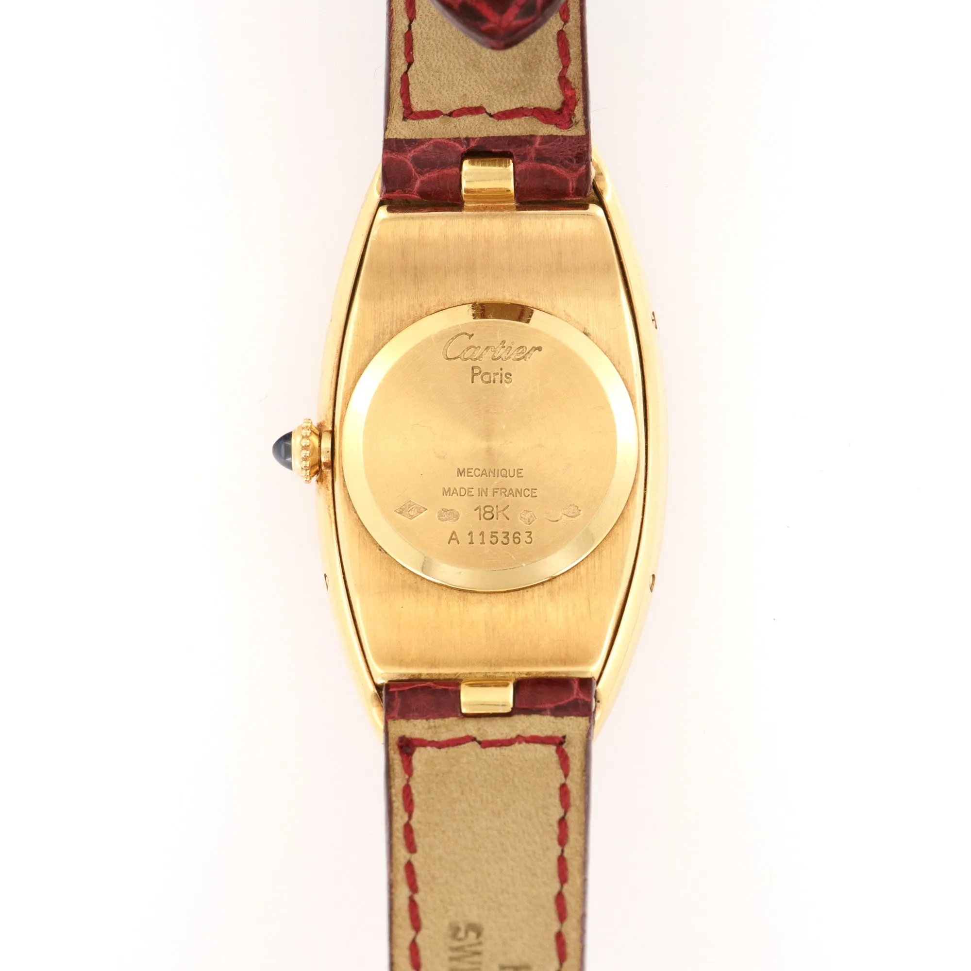 Cartier Yellow Gold Maxi Oval Watch