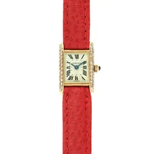 Cartier Yellow Gold Mini Tank Diamond Watch, 1968