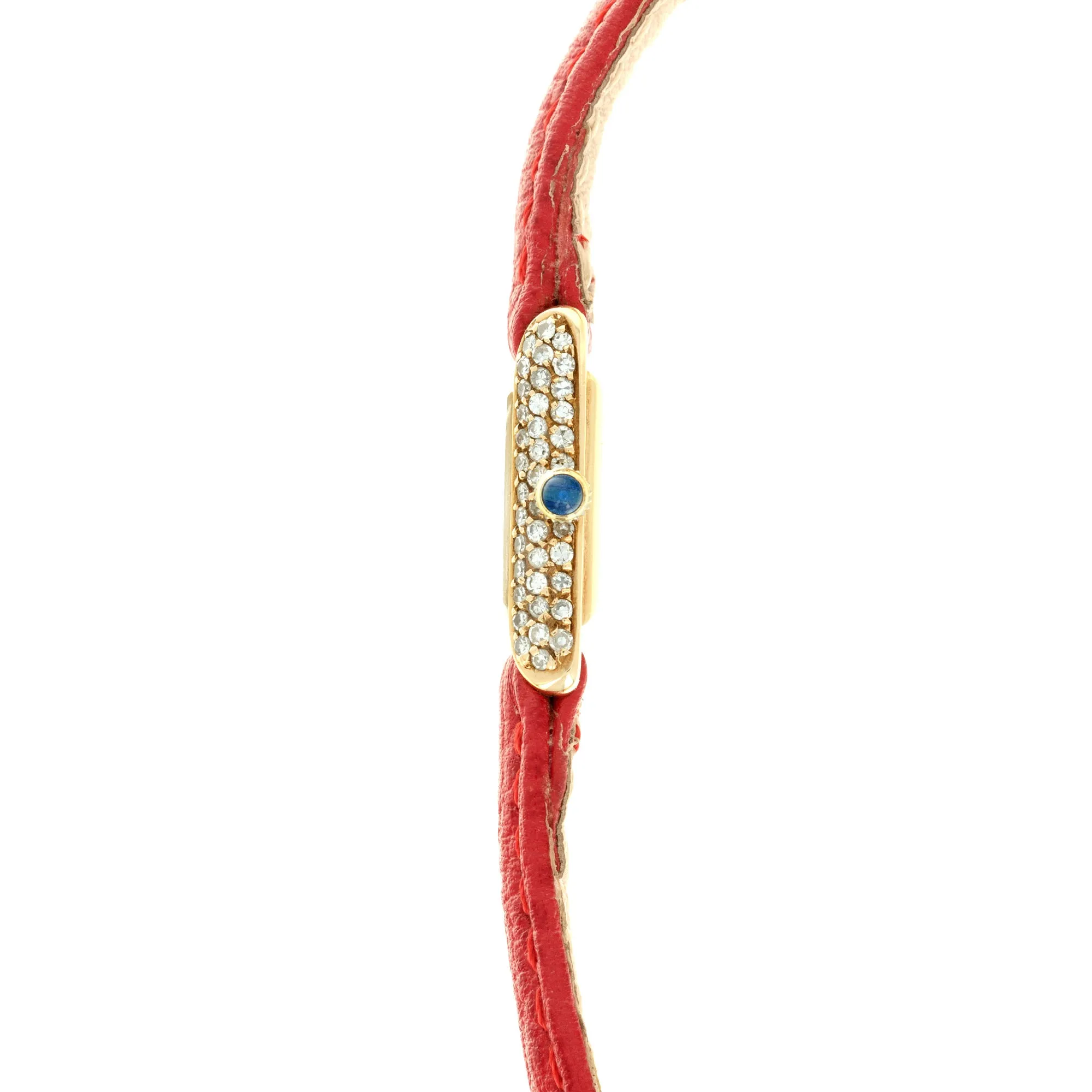 Cartier Yellow Gold Mini Tank Diamond Watch, 1968