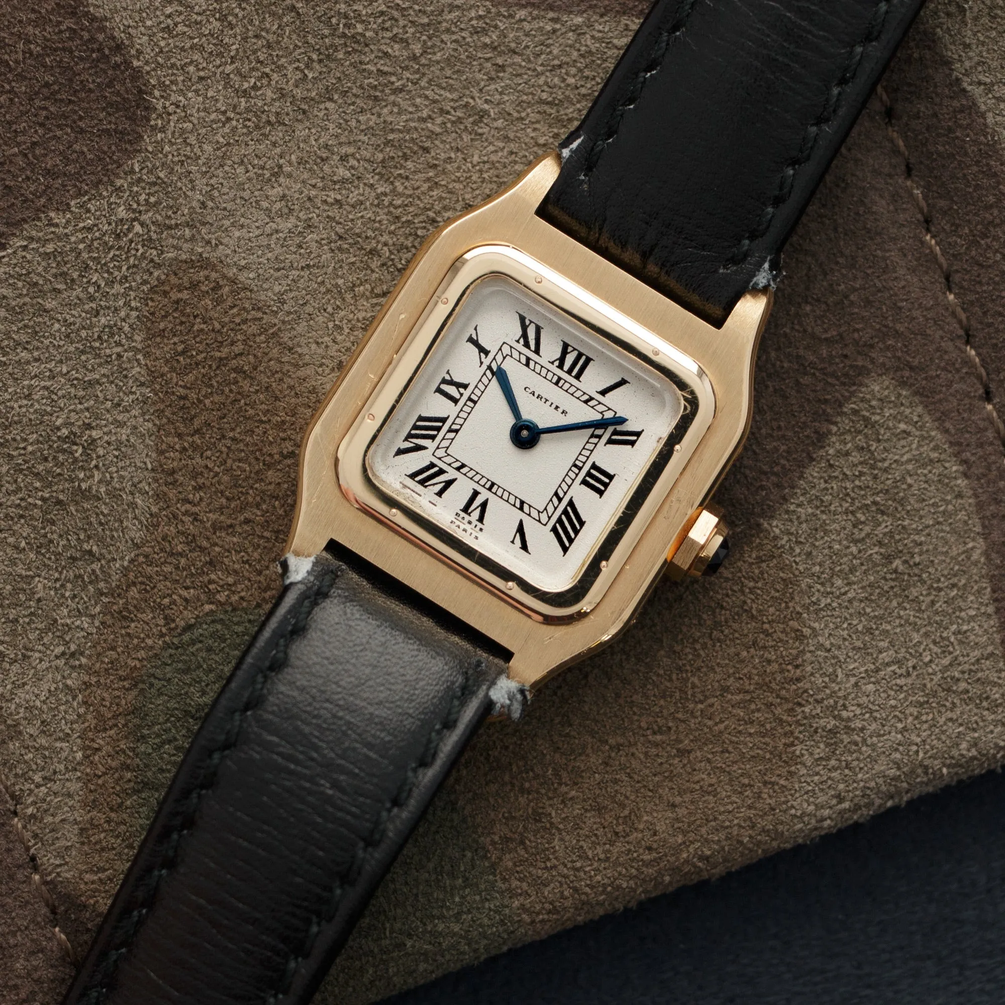 Cartier Yellow Gold Santos Watch in New Old Stock Condition