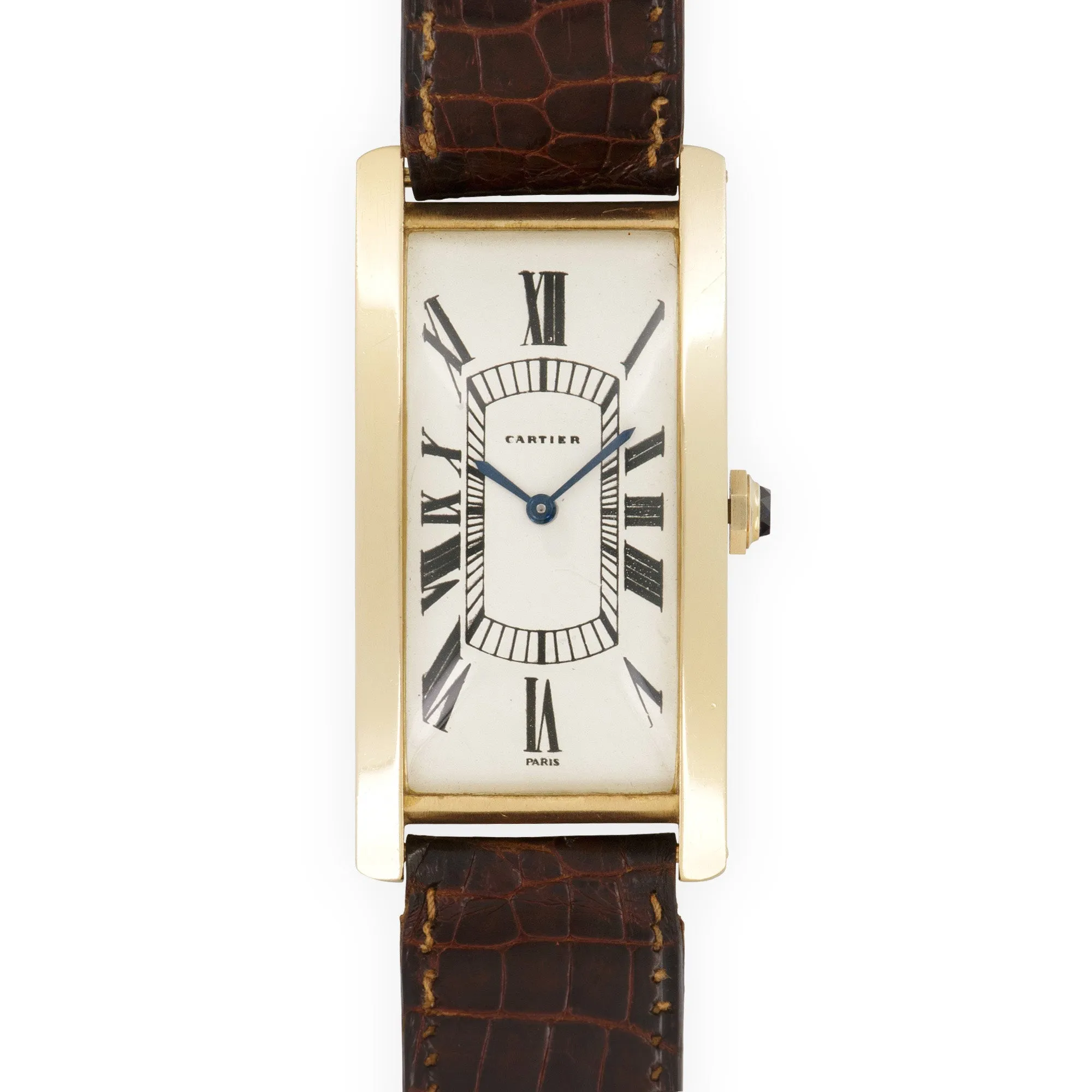 Cartier Yellow Gold Tank Cintree Watch, Circa 1970