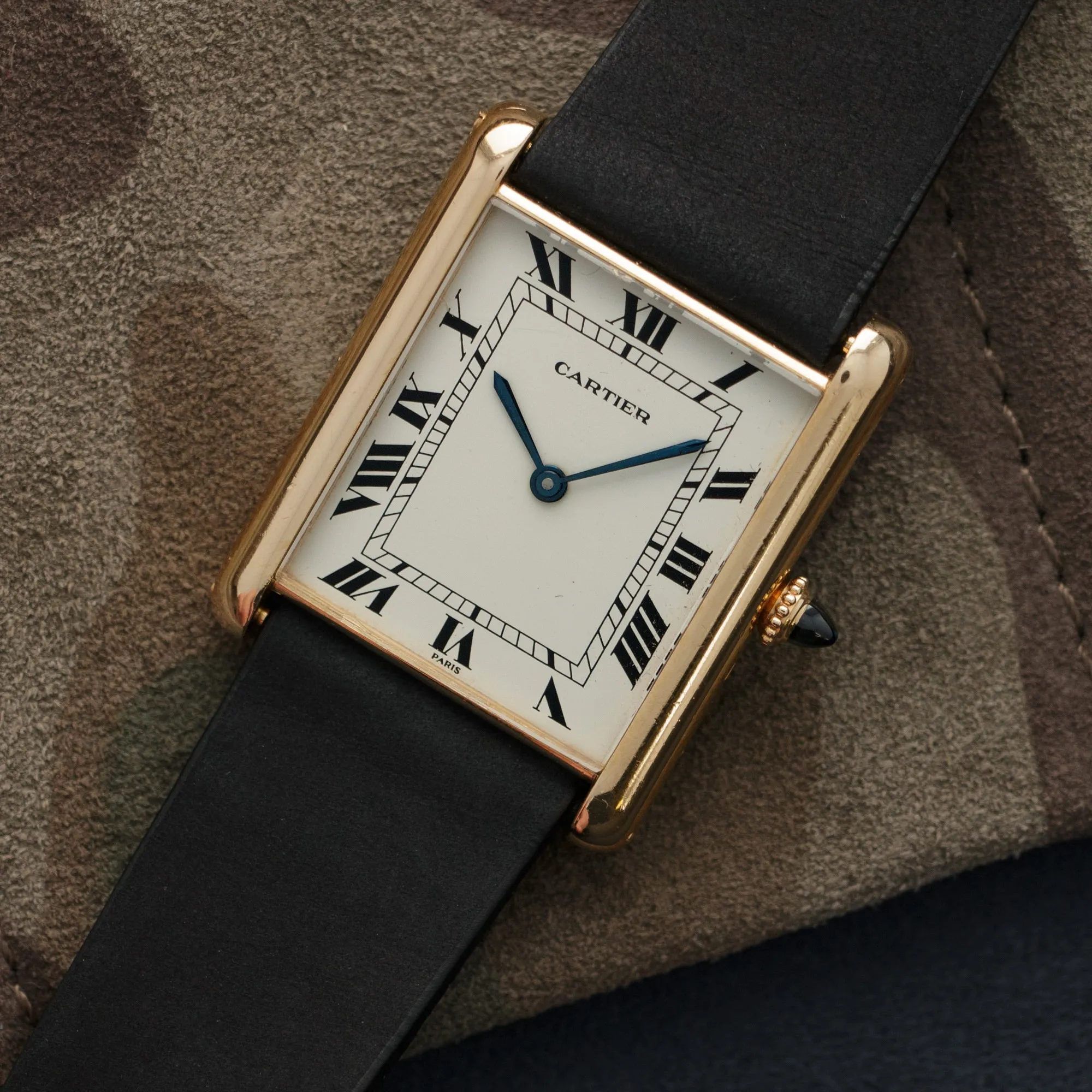 Cartier Yellow Gold Tank Jumbo Automatic Watch