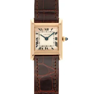 Cartier Yellow Gold Tank Normale Watch