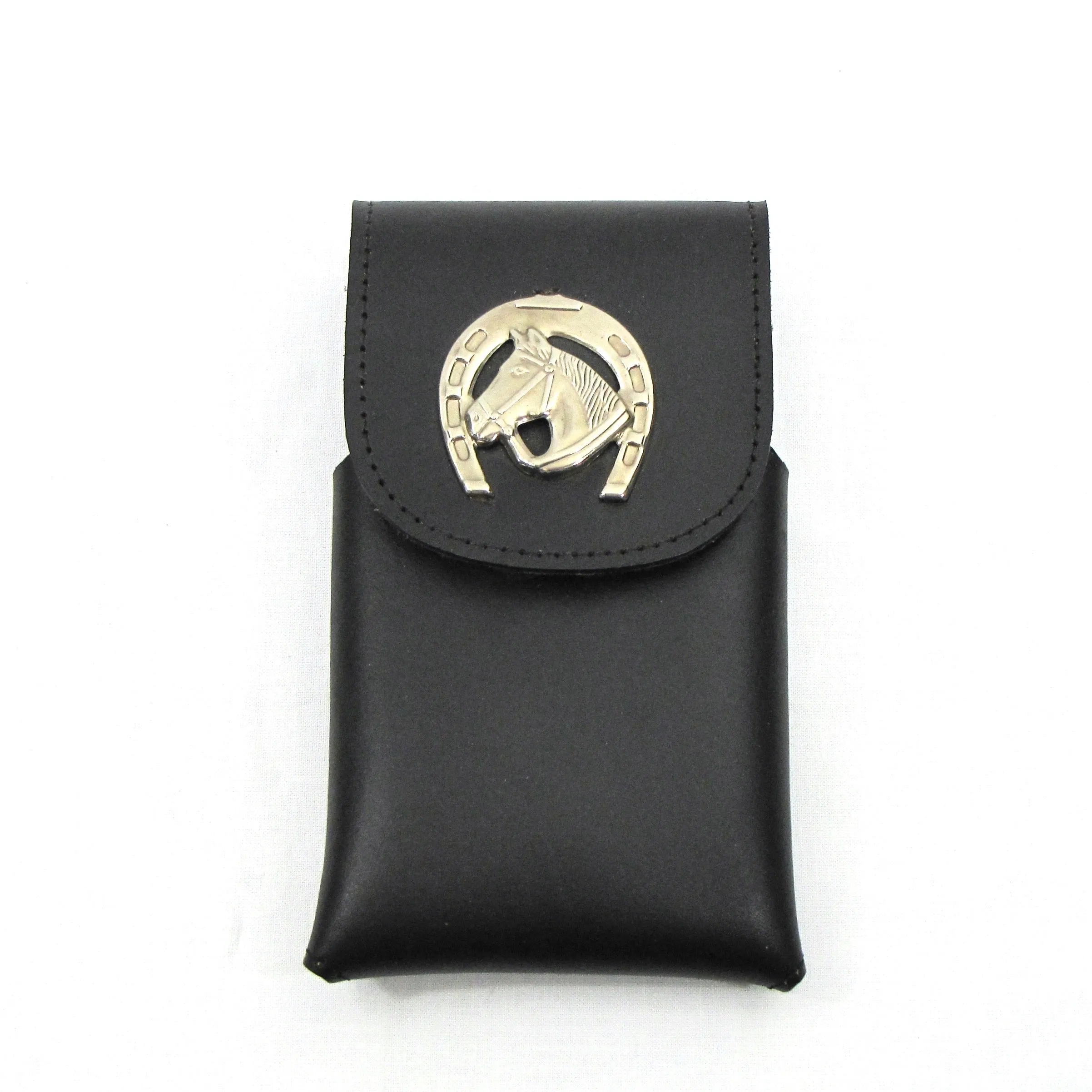 CC520-HS  Black Cell Phone Case- Horse Concho