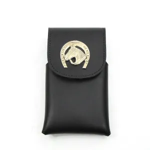 CC520-HS  Black Cell Phone Case- Horse Concho