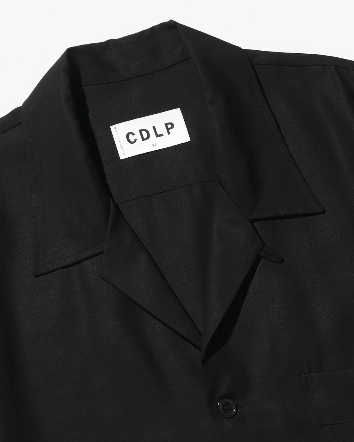 CDLP Short Sleeve Pyjama Shirt in Black