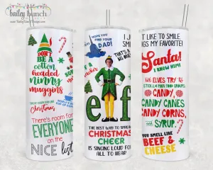 Christmas ELF Shimmer Glitter Tumbler TUMBELF0520