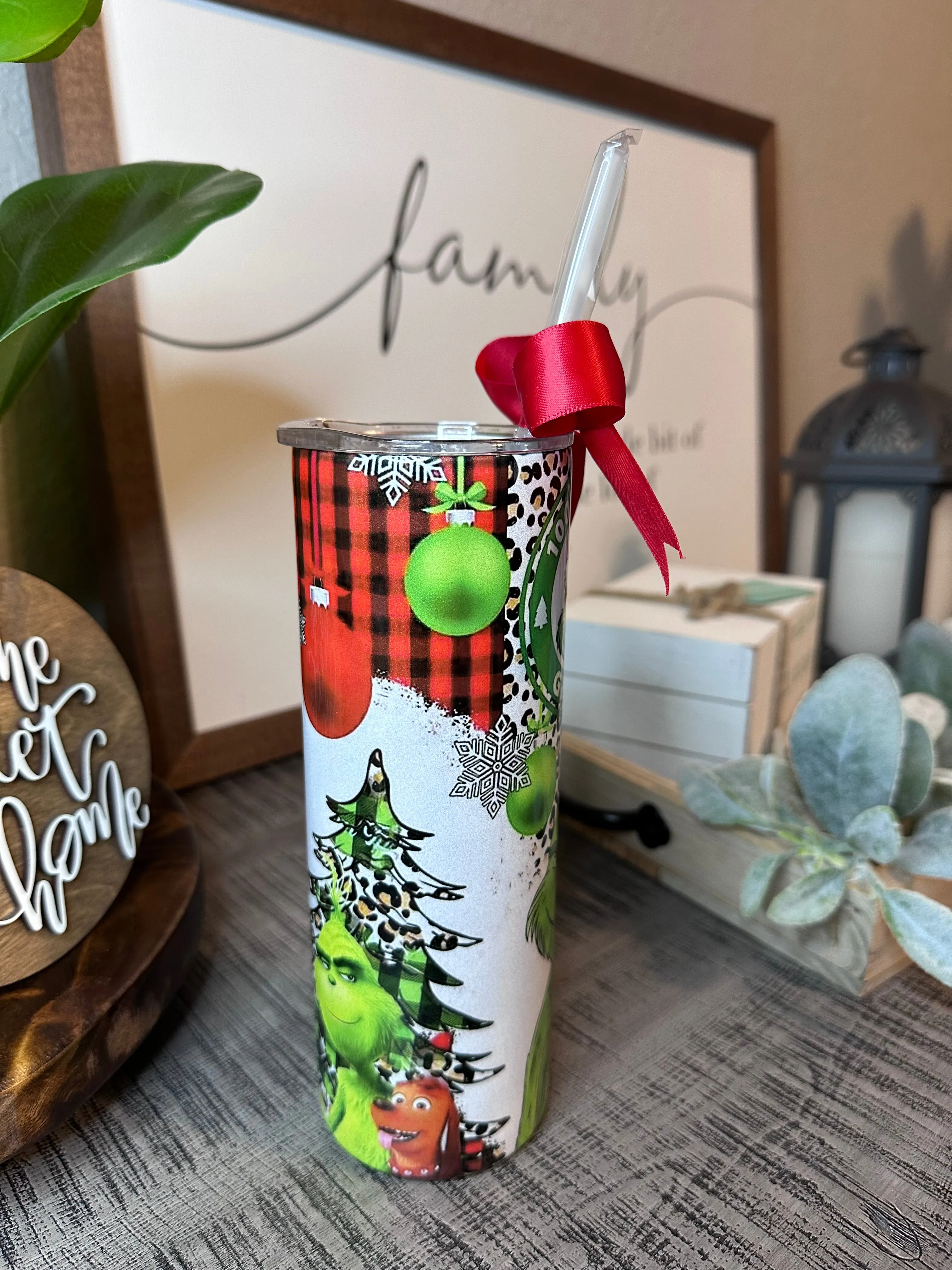 Christmas Grinchmas Shimmer Glitter Tumbler TUMBGR20520