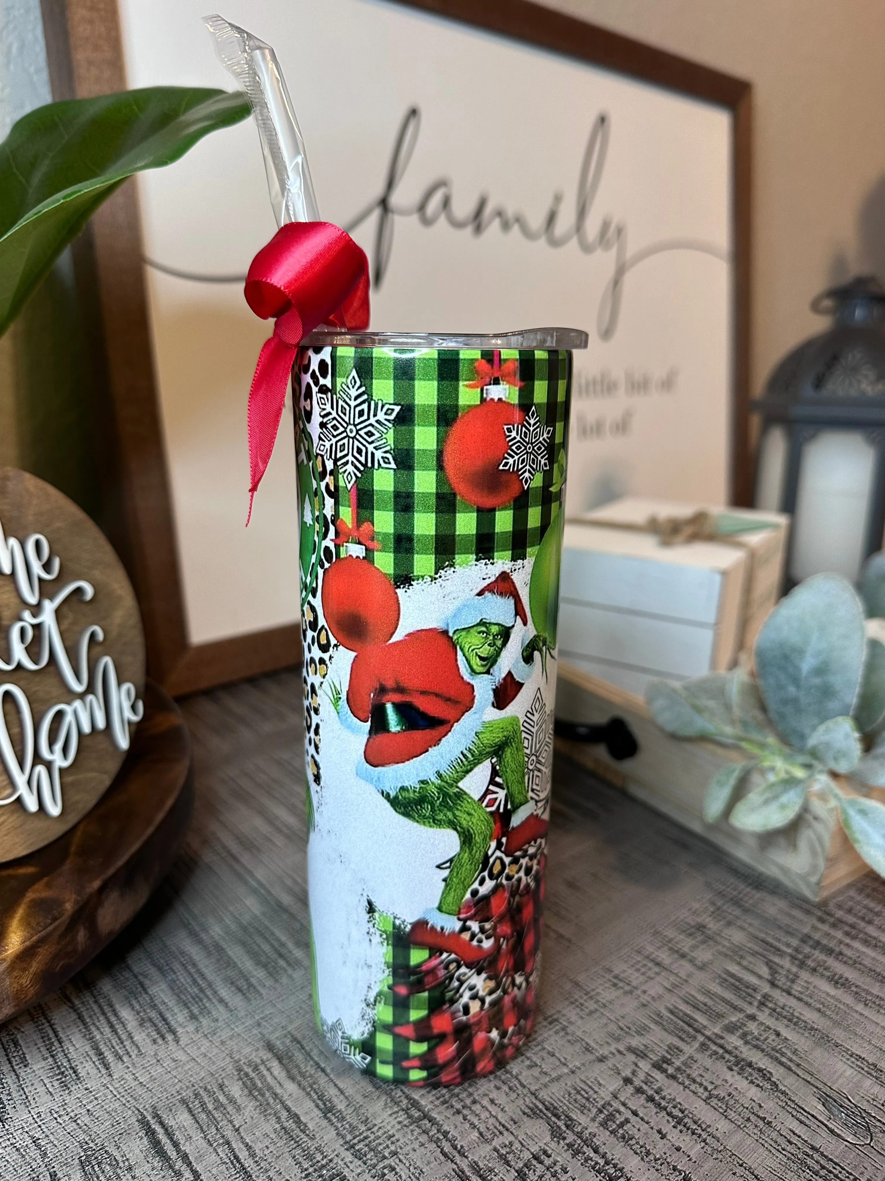 Christmas Grinchmas Shimmer Glitter Tumbler TUMBGR20520