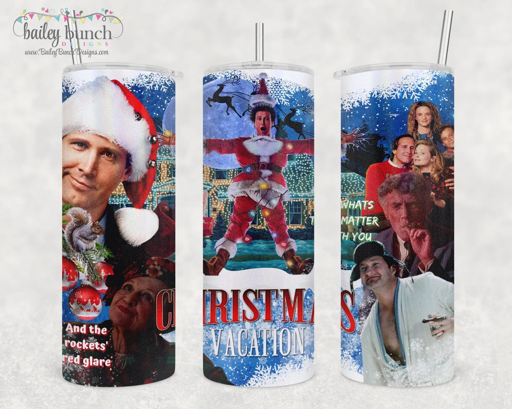 Christmas Vacation Shimmer Glitter Tumbler TUMBLEGRISWOLDX0520