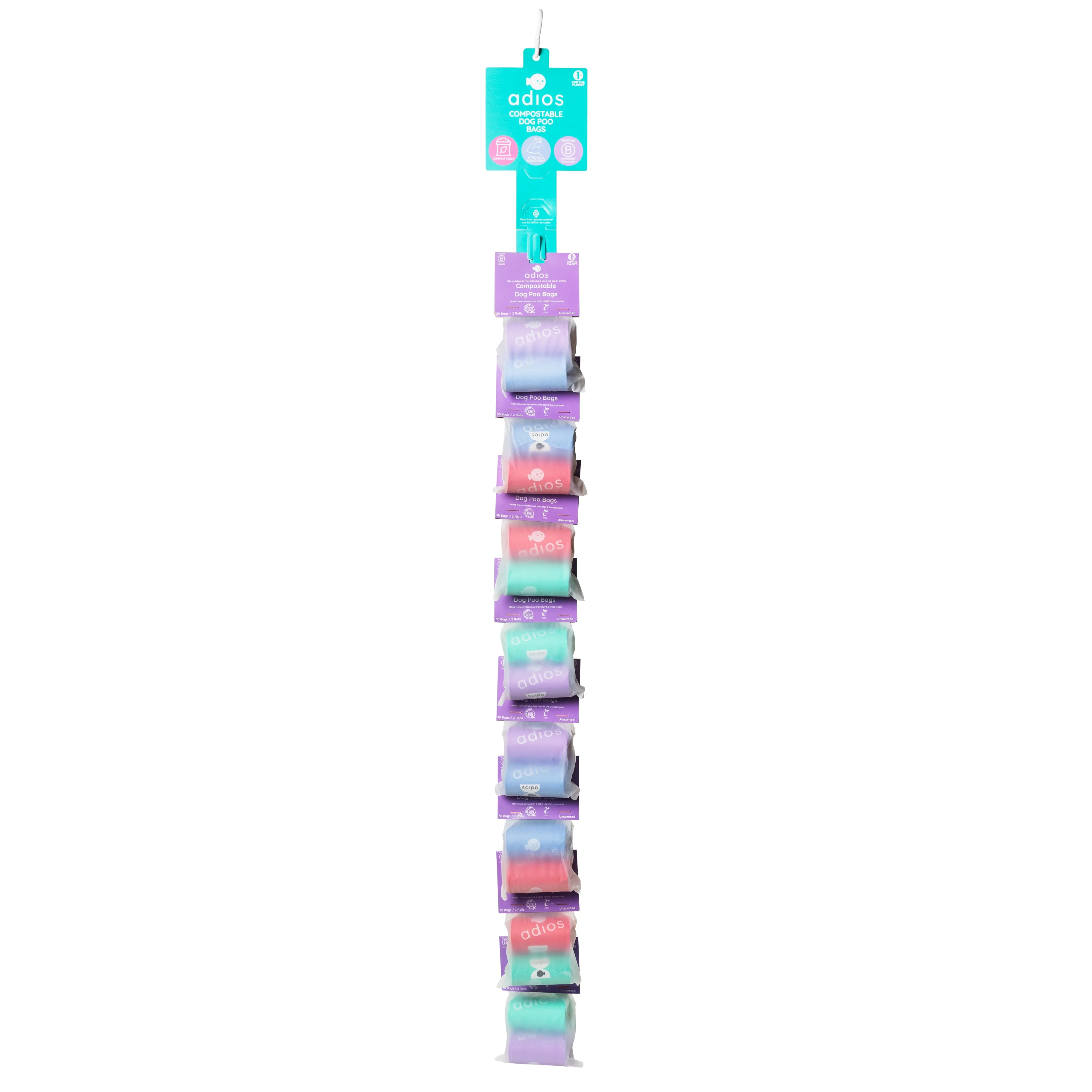 Clipstrip (pre-filled) - 8 units (Rainbow)