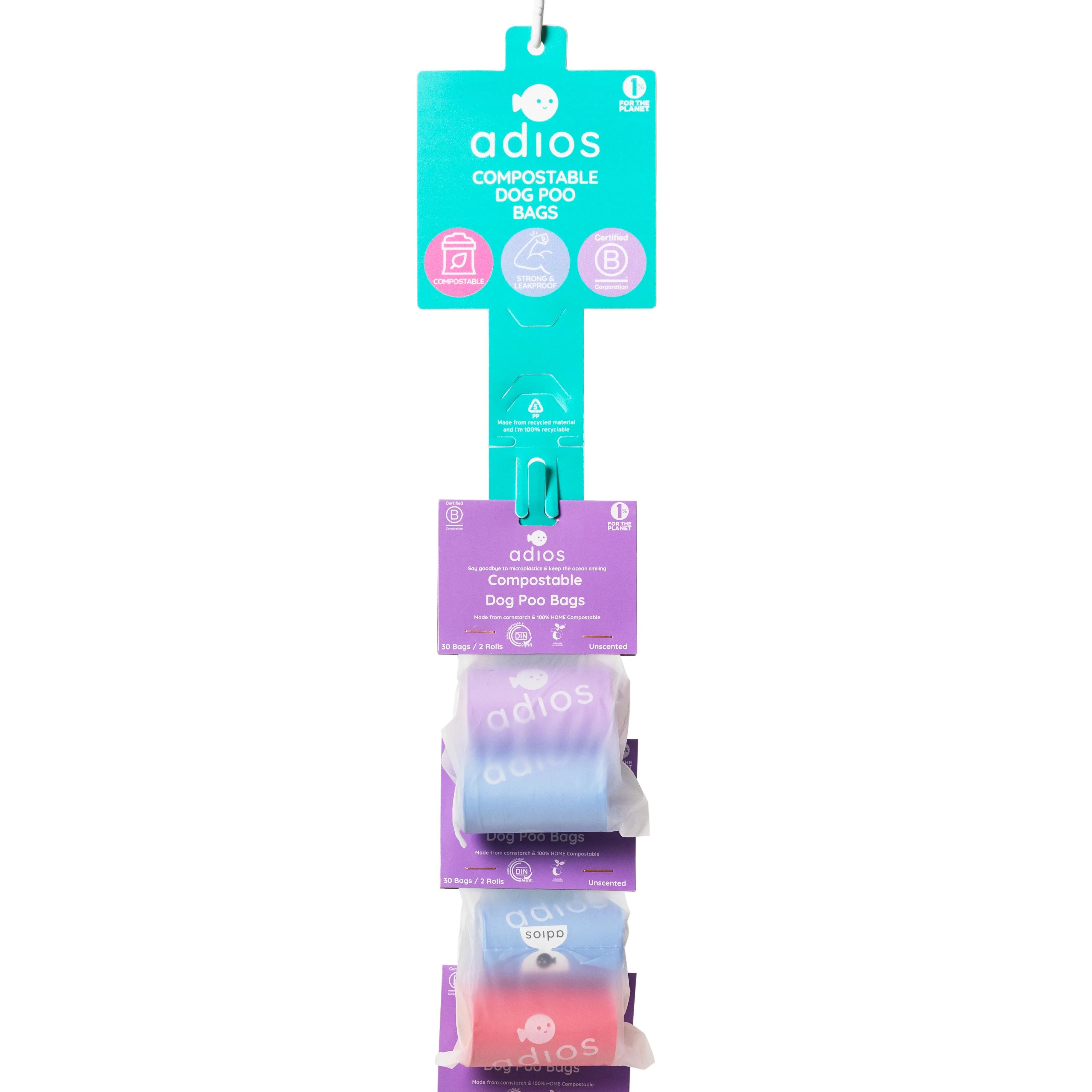 Clipstrip (pre-filled) - 8 units (Rainbow)