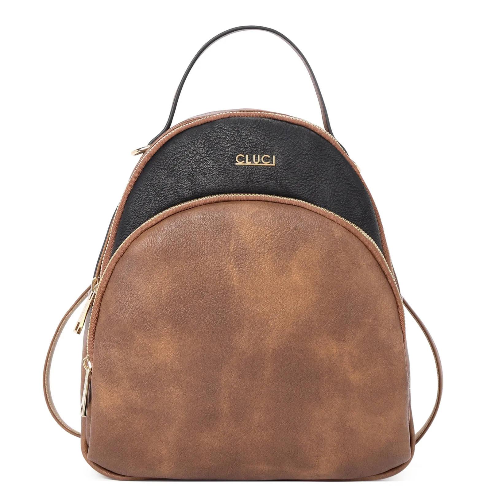 CLUCI Small Backpack Purse for Women Leather Shoulder Bags Lady Fashion Causal Travel Mini Daypack Convertible