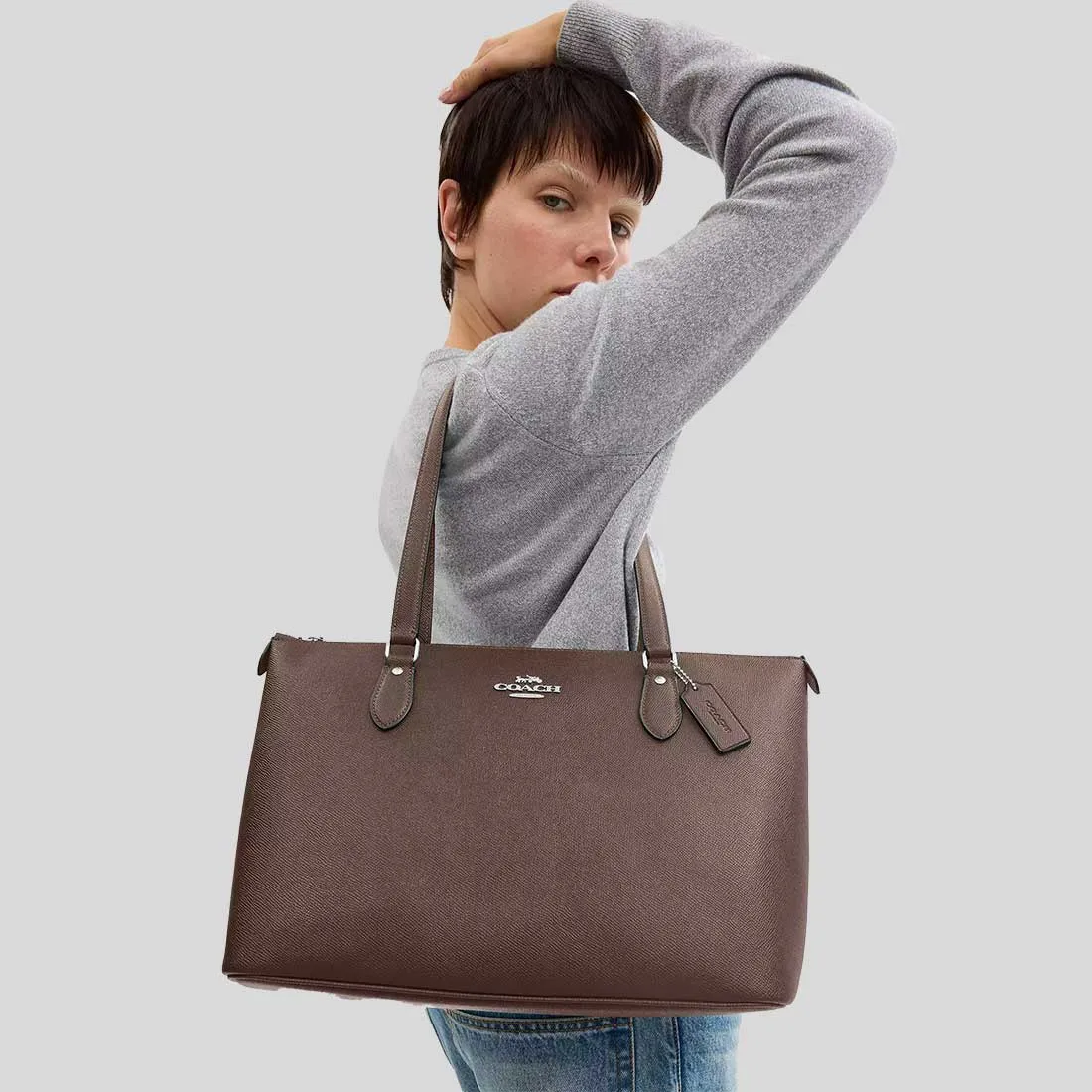 COACH Gallery Tote Dark Stone RB-CV402