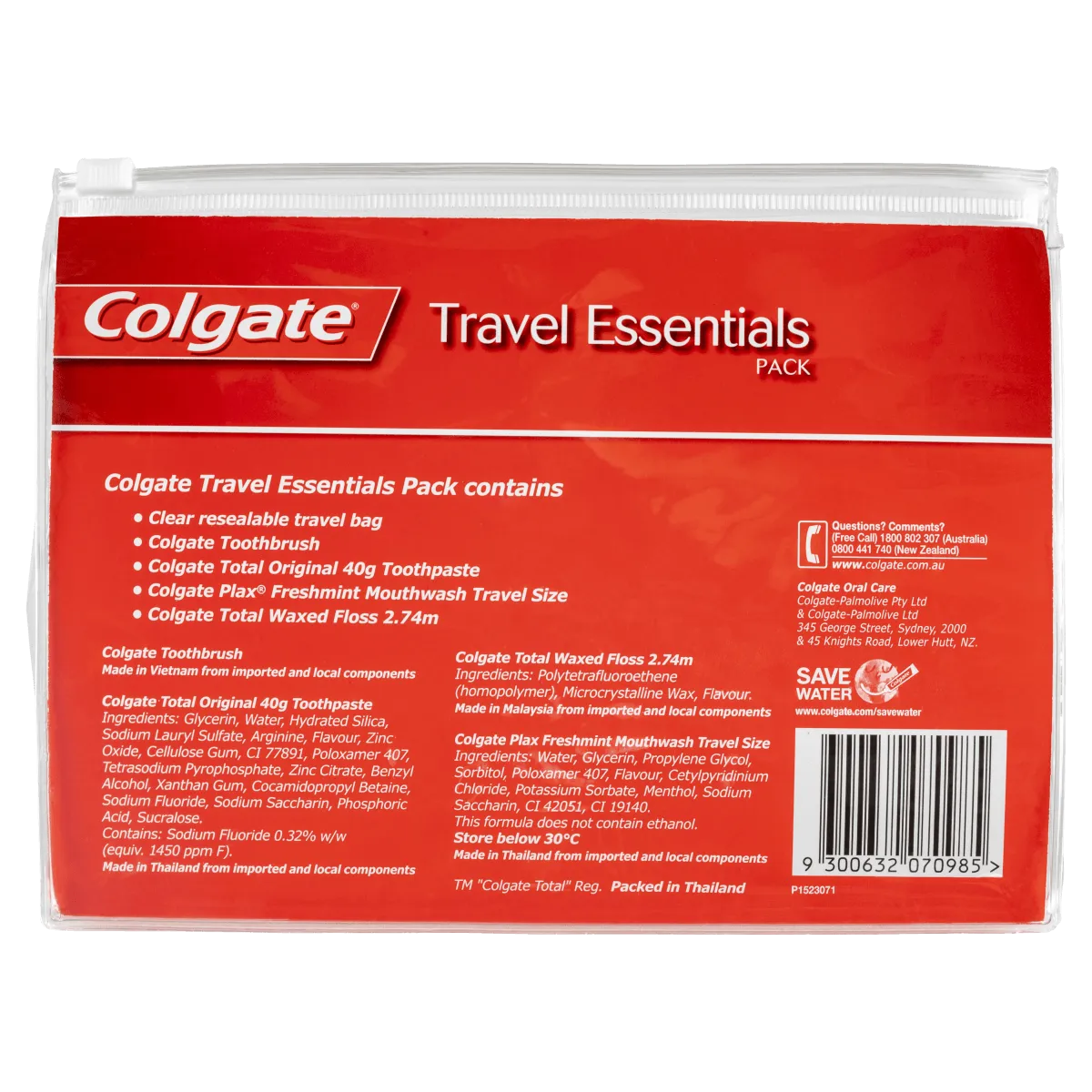 Colgate Travel Essentials Pack