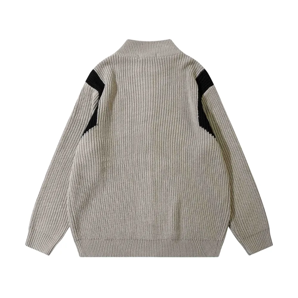 Color Blocking Cardigan Jacket