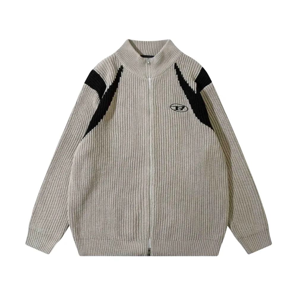Color Blocking Cardigan Jacket