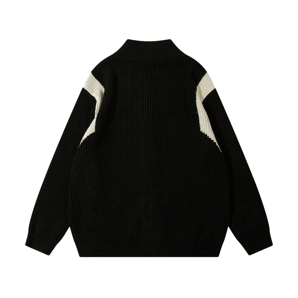 Color Blocking Cardigan Jacket