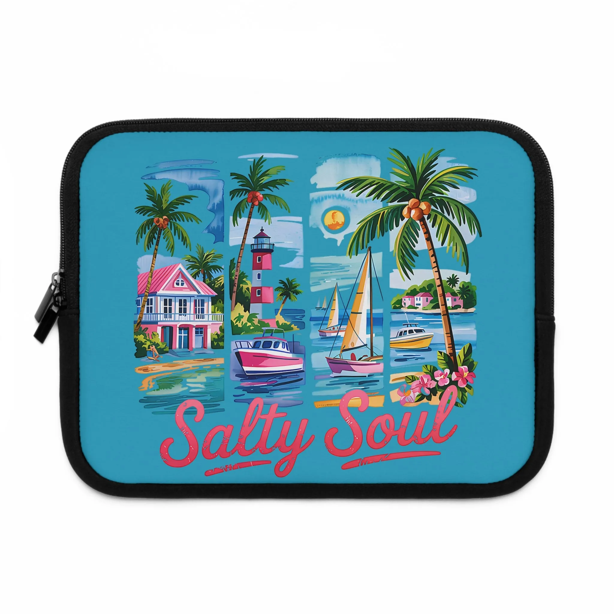 Colorful Salty Soul Laptop Sleeve for Beach Lovers