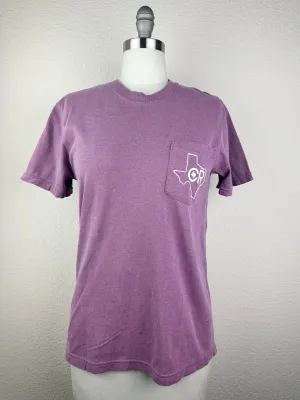 CR Texas Pocket Tee- Plum