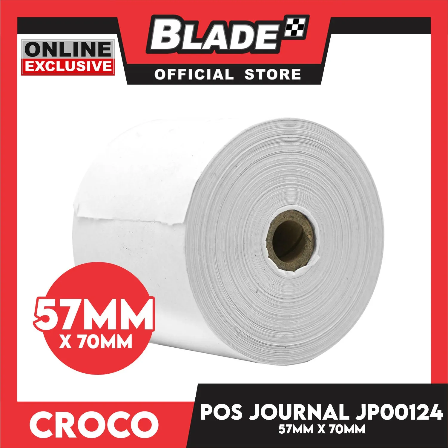 Croco POS Journal 57x70mm JP00124  Roll Paper for Receipt Printer