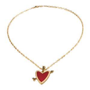 Cupids Heart necklace - Red