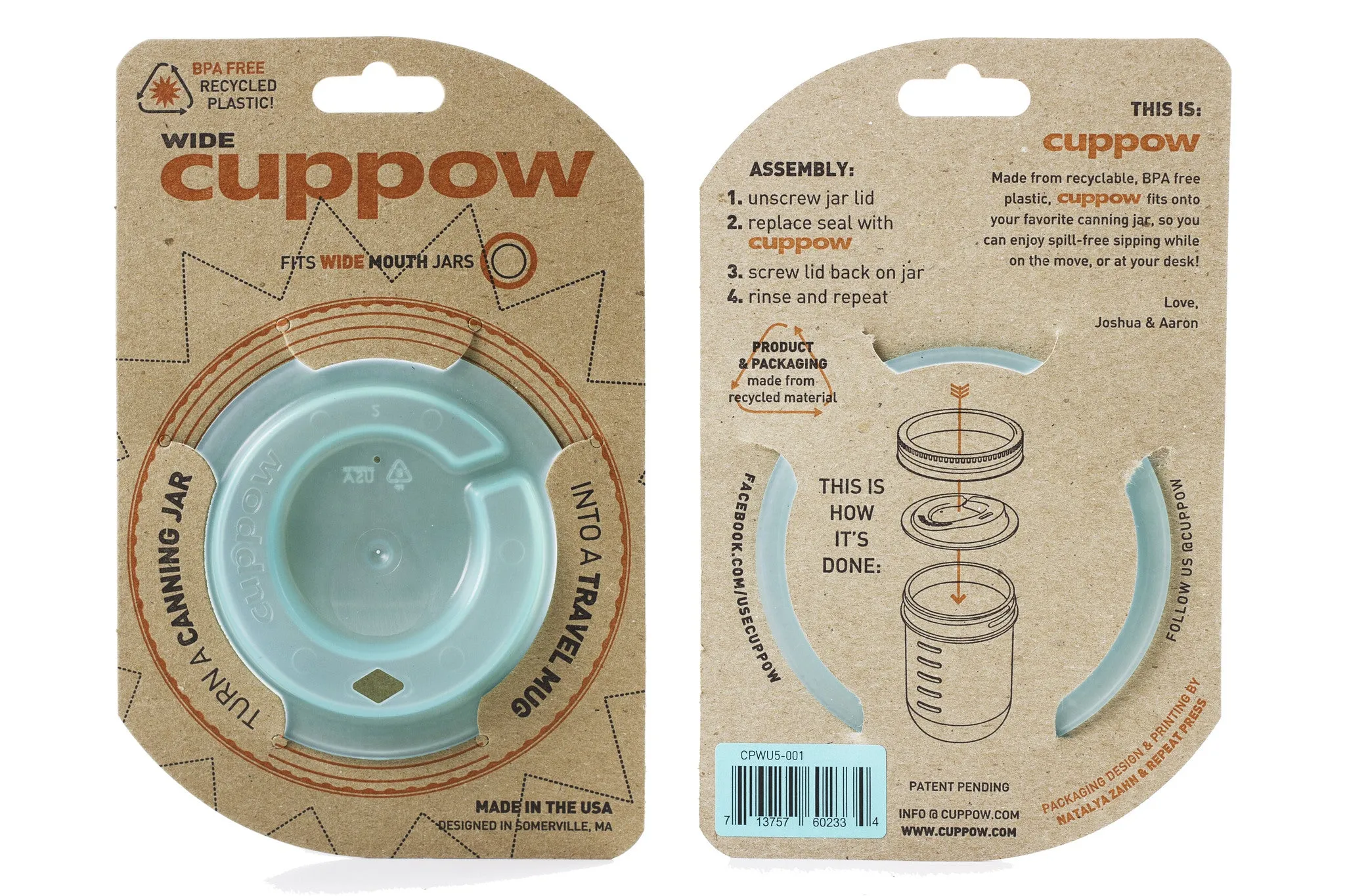 Cuppow! Mint Green with Straw Tek