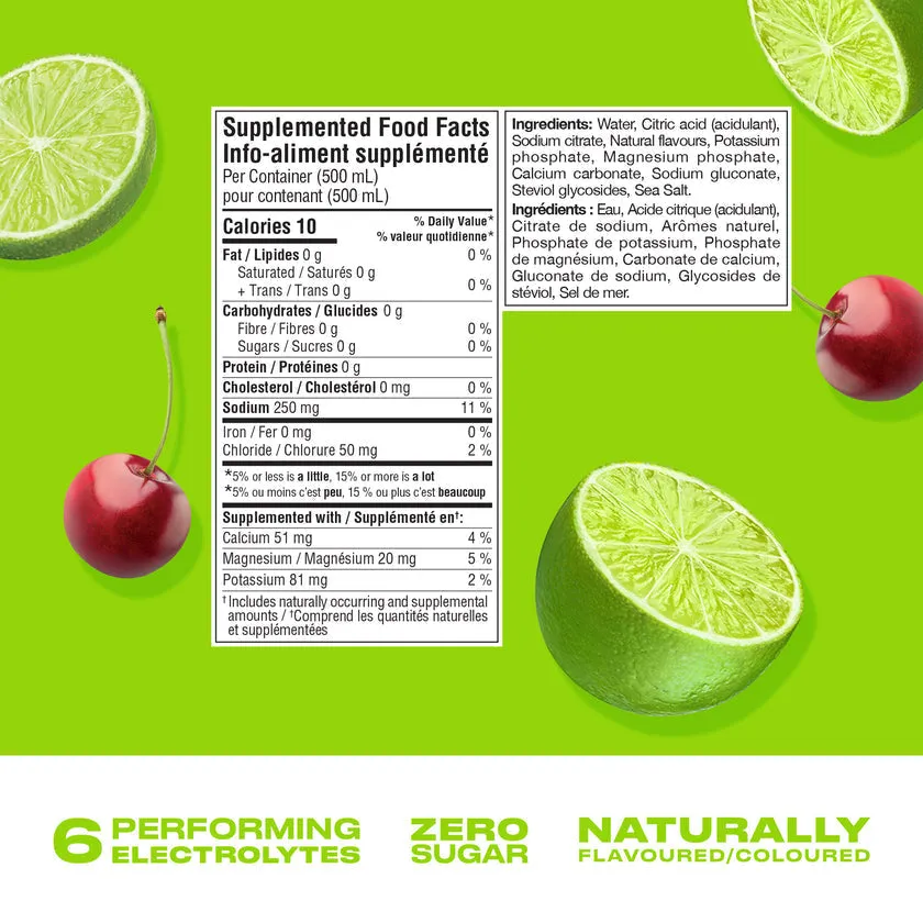 Cwench Sports Drink 12 Pack 500 ml - Cherry Lime