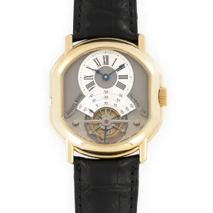 Daniel Roth Yellow Gold Regulateur Tourbillon Watch