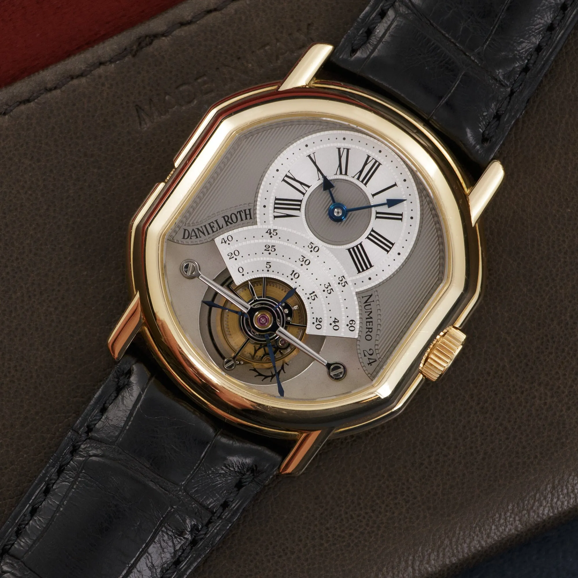 Daniel Roth Yellow Gold Regulateur Tourbillon Watch