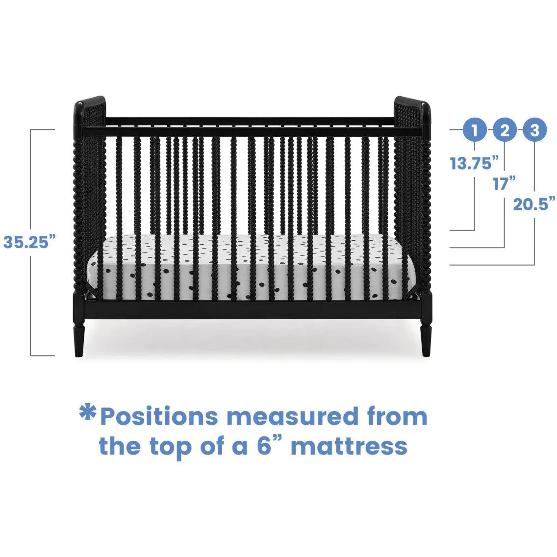 Delta Children Saint 4-In-1 Convertible Crib