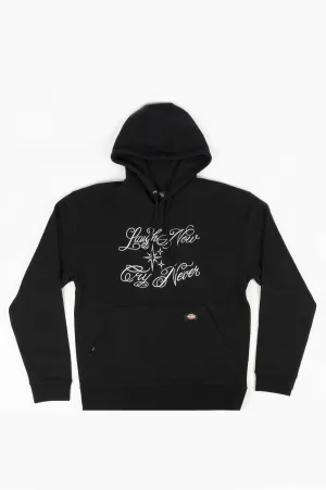 DICKIES X ESTEVAN ORIOL LAUGH NOW CRY LATER HOODIE BLACK