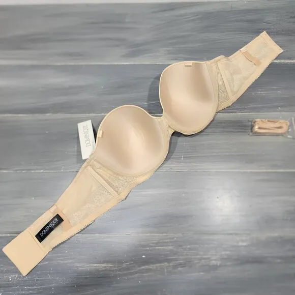 Dominique Tessa Strapless Bra Latte 42B Style 7402