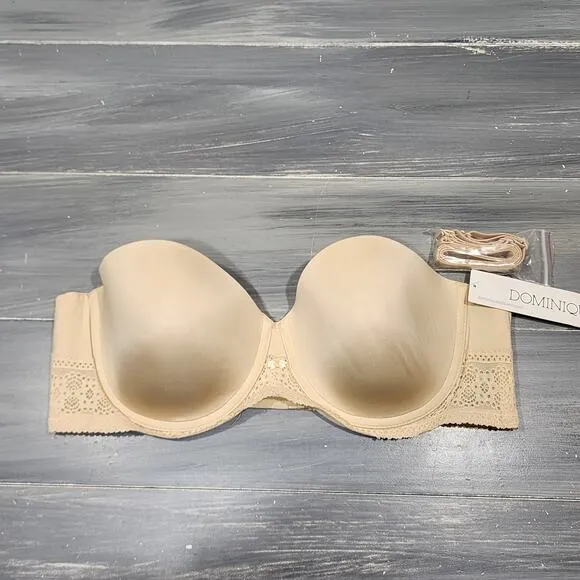 Dominique Tessa Strapless Bra Latte 42B Style 7402