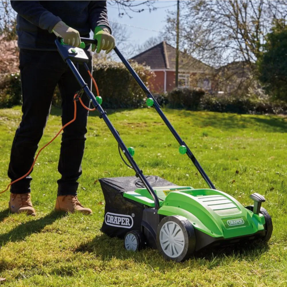 Draper 2-in-1 Lawn Aerator and Scarifier 320mm 1500W - EX-D