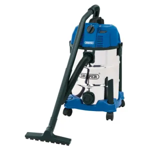 Draper 30L Wet & Dry Vacuum Cleaner with Stainless Tank 1600W - EX-D